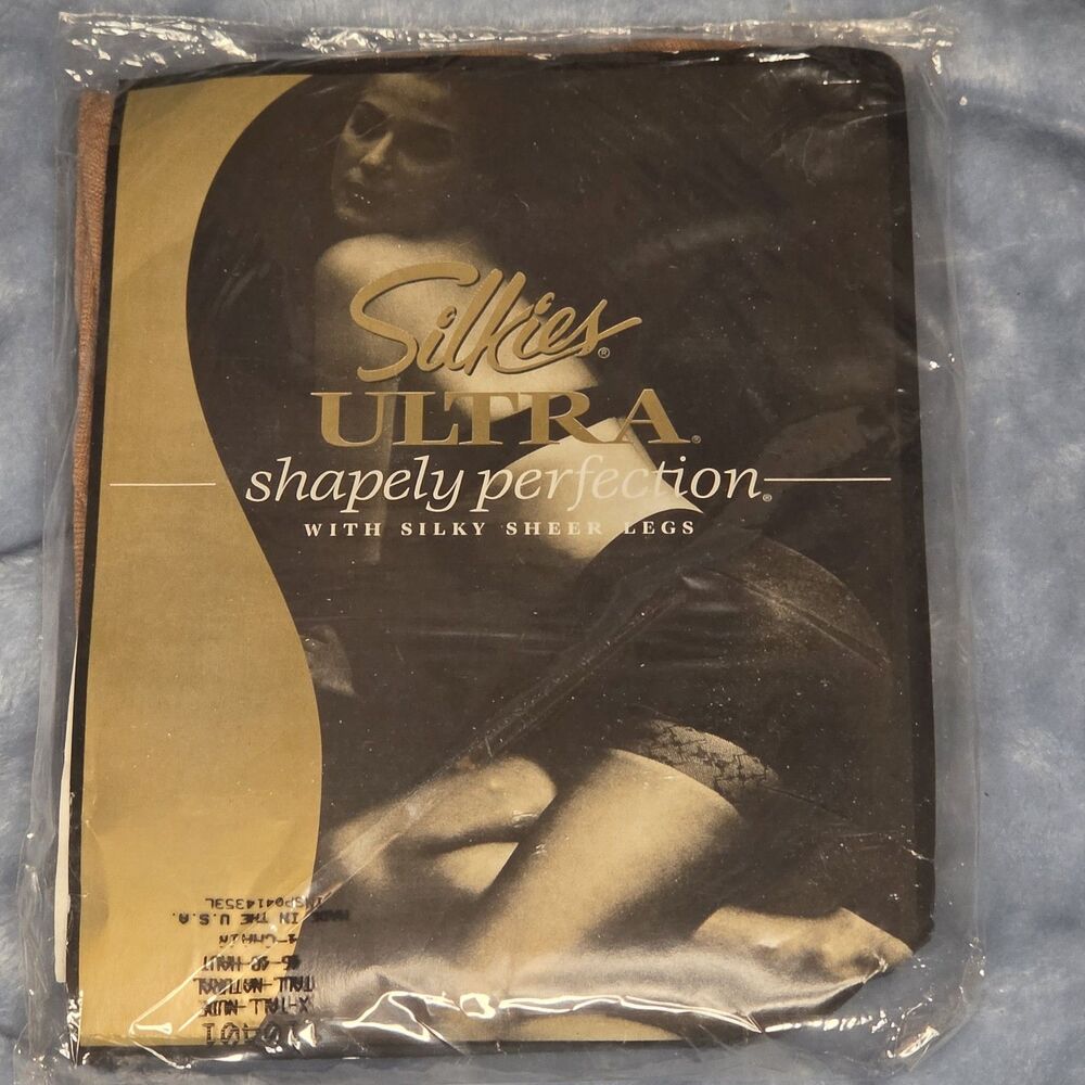 Silkies Ultra Shapely Perfection Pantyhose Nude Natural Tall New Sealed USA Made
